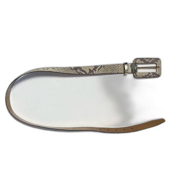 Michael Michael Kors Genuine Leather Snake Belt in Small main image 6
